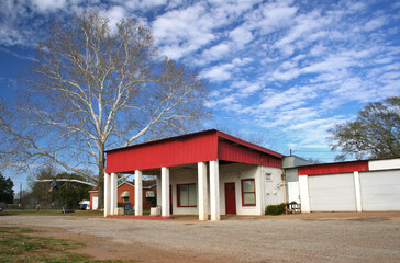 Abandoned Automotive Garage and Gas Station in Rural East Texas