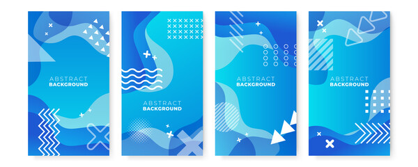 Big set of bright vector colorful watercolor background for poster, brochure or flyer