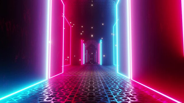 Abstract Room At Islamic Geometric Pattern is motion footage for documentary films and cinematic in environment scene. Also good background for scene and titles, logos.
