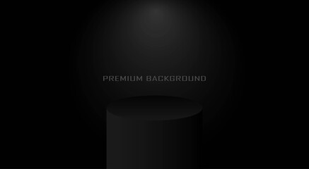 dark studio background with light from above for product mockup