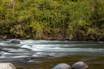 Rio Diguillin, sector Balsa de Zapallar, El Carmen, Ñuble, Chile