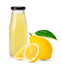 glass of lemonade with lemon