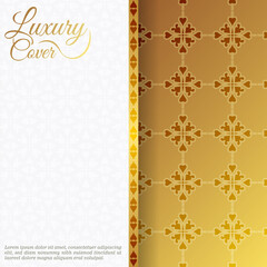 luxury white ornament pattern background