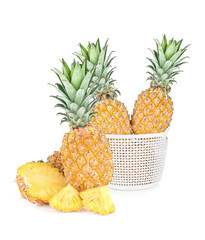 Pineapple  isolated on white background