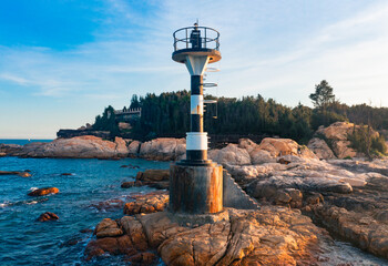 Coastal lighthouse on Dongshan Island, Fujian Province, China