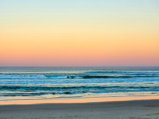 Beach sunset on Tweed Coast