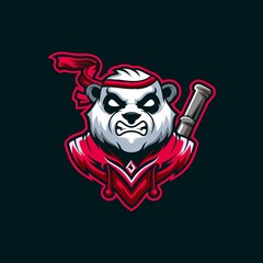 panda logo vector inspiration