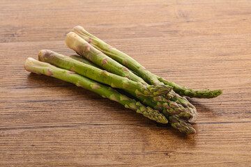 Raw ripe green fresh asparagus