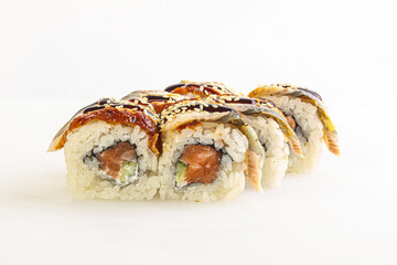 Japanese tradtional roll with eel