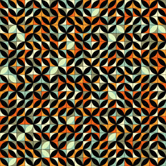 Abstract Geometric Pattern generative computational art illustration
