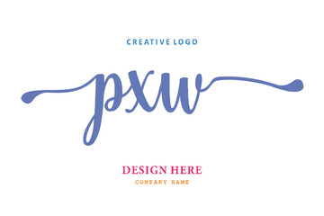PXW  lettering logo is simple, easy to understand and authoritative