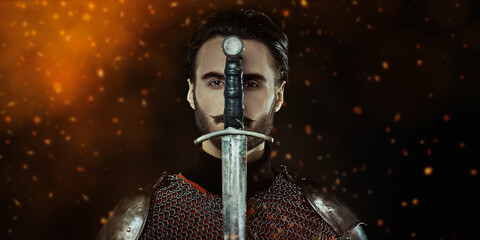 knight with sword