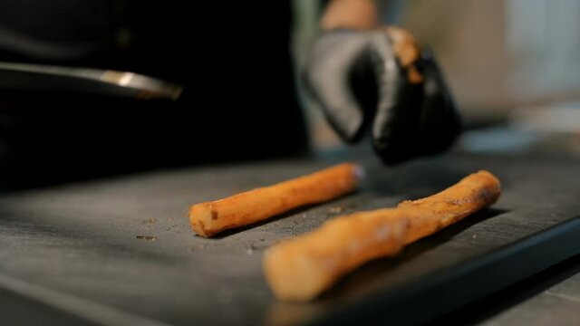 Food on a plate
Dinner. Delicious codfish on a plate
