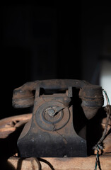 Dirty vintage phone 