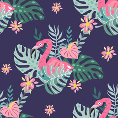 Flamingo pattern 3