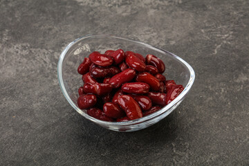 Canned red Kidney in the bowl