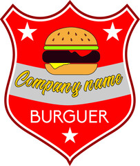 Logo for fast food vector