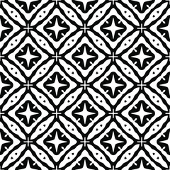 floral seamless pattern background.Geometric ornament for wallpapers and backgrounds. Black and white 

pattern. 