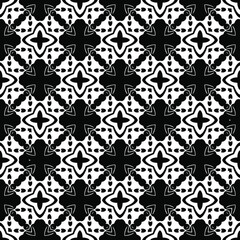 floral seamless pattern background.Geometric ornament for wallpapers and backgrounds. Black and white 

pattern. 