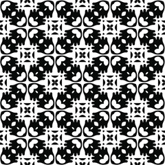 floral seamless pattern background.Geometric ornament for wallpapers and backgrounds. Black and white 

pattern. 