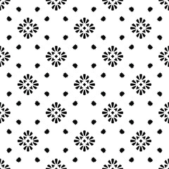 floral seamless pattern background.Geometric ornament for wallpapers and backgrounds. Black and white 

pattern. 