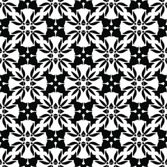floral seamless pattern background.Geometric ornament for wallpapers and backgrounds. Black and white 

pattern. 