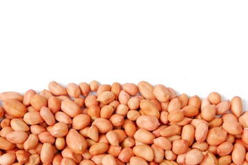 Peanuts isolated on a white background