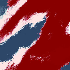 vector abstract doodle shapes collage.  blue red  on white. Modern line art for  decor, fabric trim, card