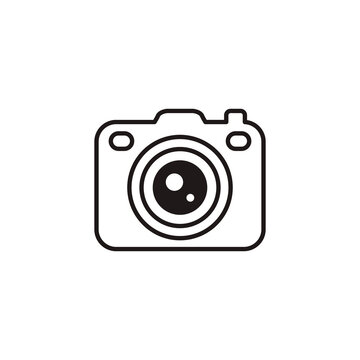 pocket camera icon logo vector illustration