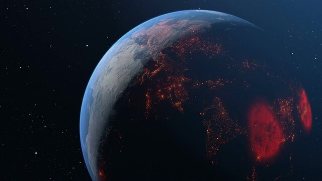 Spreading the Indian coronavirus COVID-19 across the globe of planet Earth
