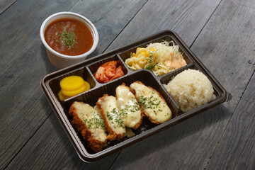 치즈 돈까스 도시락 