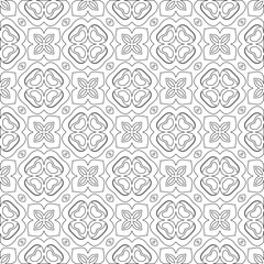 Vector geometric pattern. Repeating elements stylish background abstract ornament for wallpapers and 

backgrounds. Black and white colors 