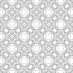 Vector geometric pattern. Repeating elements stylish background abstract ornament for wallpapers and 

backgrounds. Black and white colors 