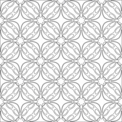 Vector geometric pattern. Repeating elements stylish background abstract ornament for wallpapers and 

backgrounds. Black and white colors 