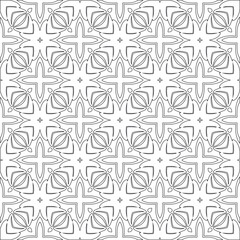 Vector geometric pattern. Repeating elements stylish background abstract ornament for wallpapers and 

backgrounds. Black and white colors 