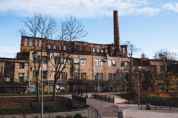 Fototapeta premium old abandoned factory