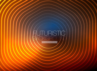 Neon color square shape lines abstract background. Shiny magic energy and motion concept, vector abstract wallpaper background