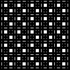 seamless pattern black geometric isolated on white background, modern style vector