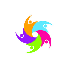 community logo icon design template vector