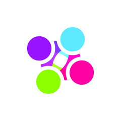 community logo icon design template vector