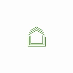 logo creative nature leaf home
