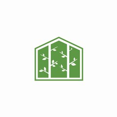 logo creative nature leaf home