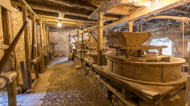 Inside Old Flour mill in Cal&egrave;s in France on september 13th 2020