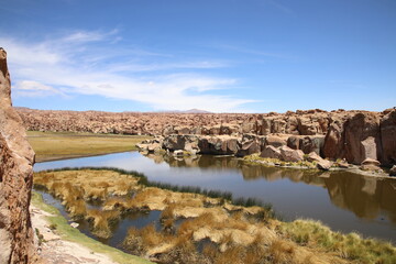 View of Black Lagoon, Bolivia