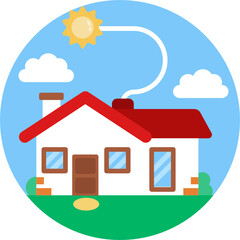 Solar Energy Icon.