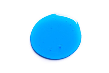 Blue shampoo gel texture