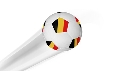 Obraz premium Belgium flag football ,gift cards,movement of football