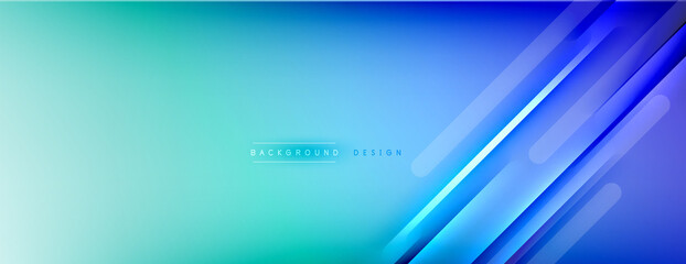 Abstract background - lines composition created with lights and shadows. Technology or business digital template. Trendy simple fluid color gradient abstract background with dynamic
