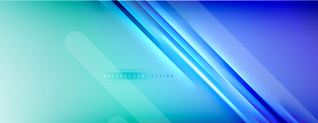Abstract background - lines composition created with lights and shadows. Technology or business digital template. Trendy simple fluid color gradient abstract background with dynamic