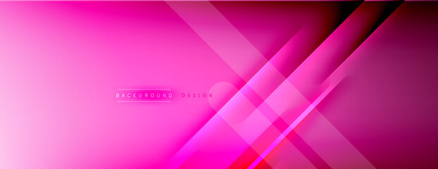 Abstract background - lines composition created with lights and shadows. Technology or business digital template. Trendy simple fluid color gradient abstract background with dynamic